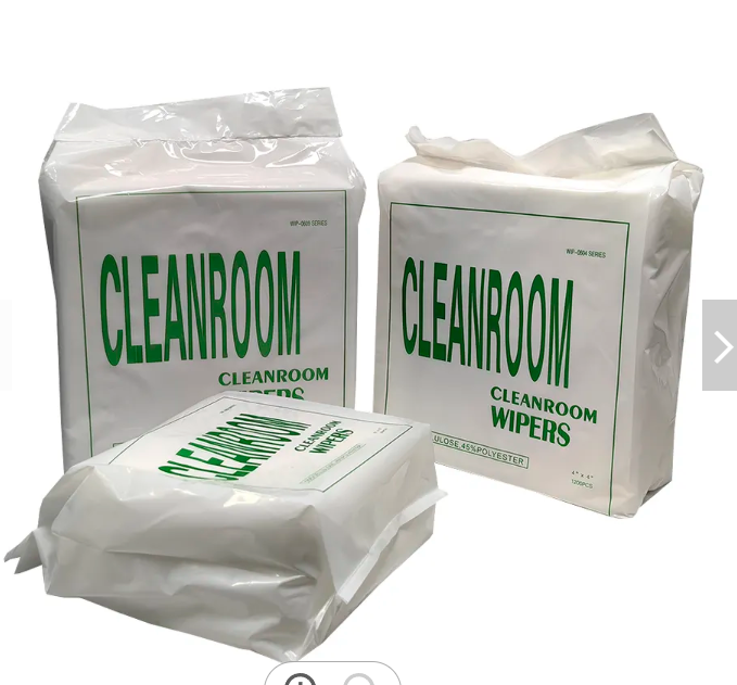 0609 Glass Clean Non Woven Cellulose Cleanroom Wiper 100% Industrial Clean Room Disposable Wipes