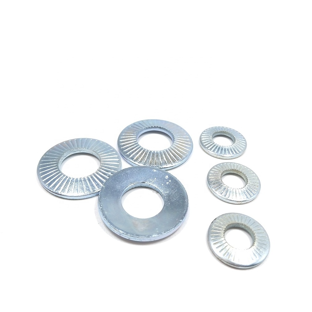 Steel Circlip Round Thin Spring Star Self Serrated Lock Washer Plain Metal Flat Washers