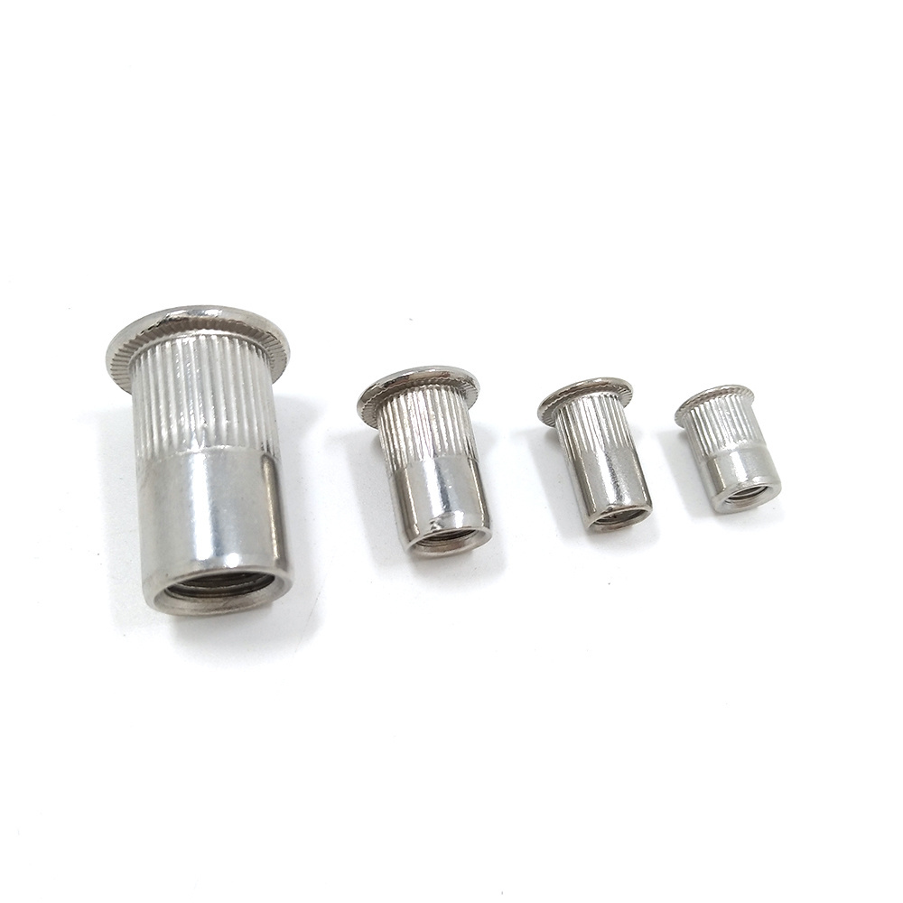 stainless steel open end half hex rivet nut SS304 SS316 Cone Head cylindrical body Blind Rivet Nut