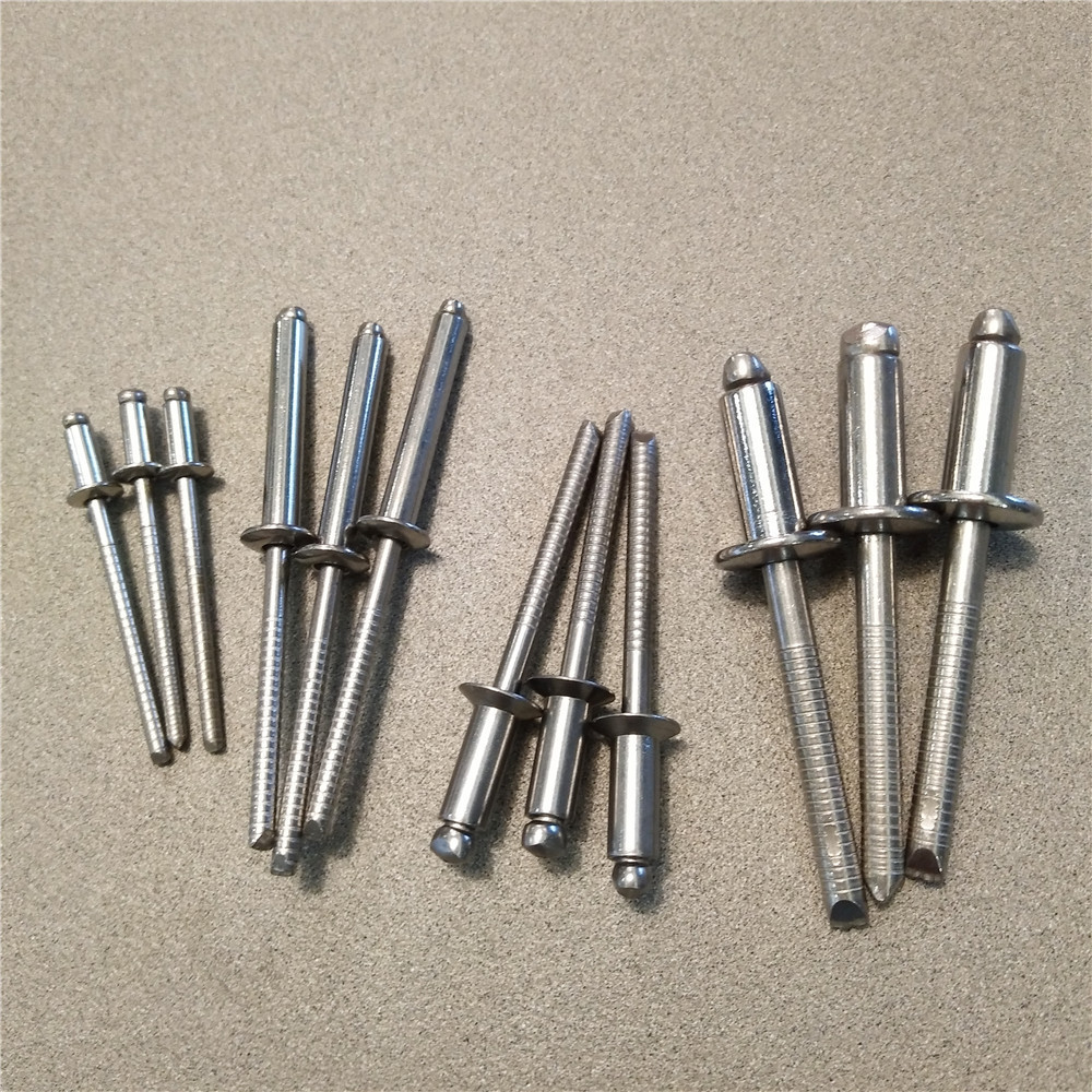 SS304 RIVETS GOOD PRICE stainless steel rivet open end type standard blind revet blind pop rivets