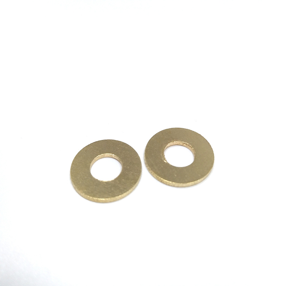 DIN125 DIN126 DIN433 Round Flat Washer M4 M6 M10 M14 Large Brass Color Washers Plain Flat Washers for heavy industry