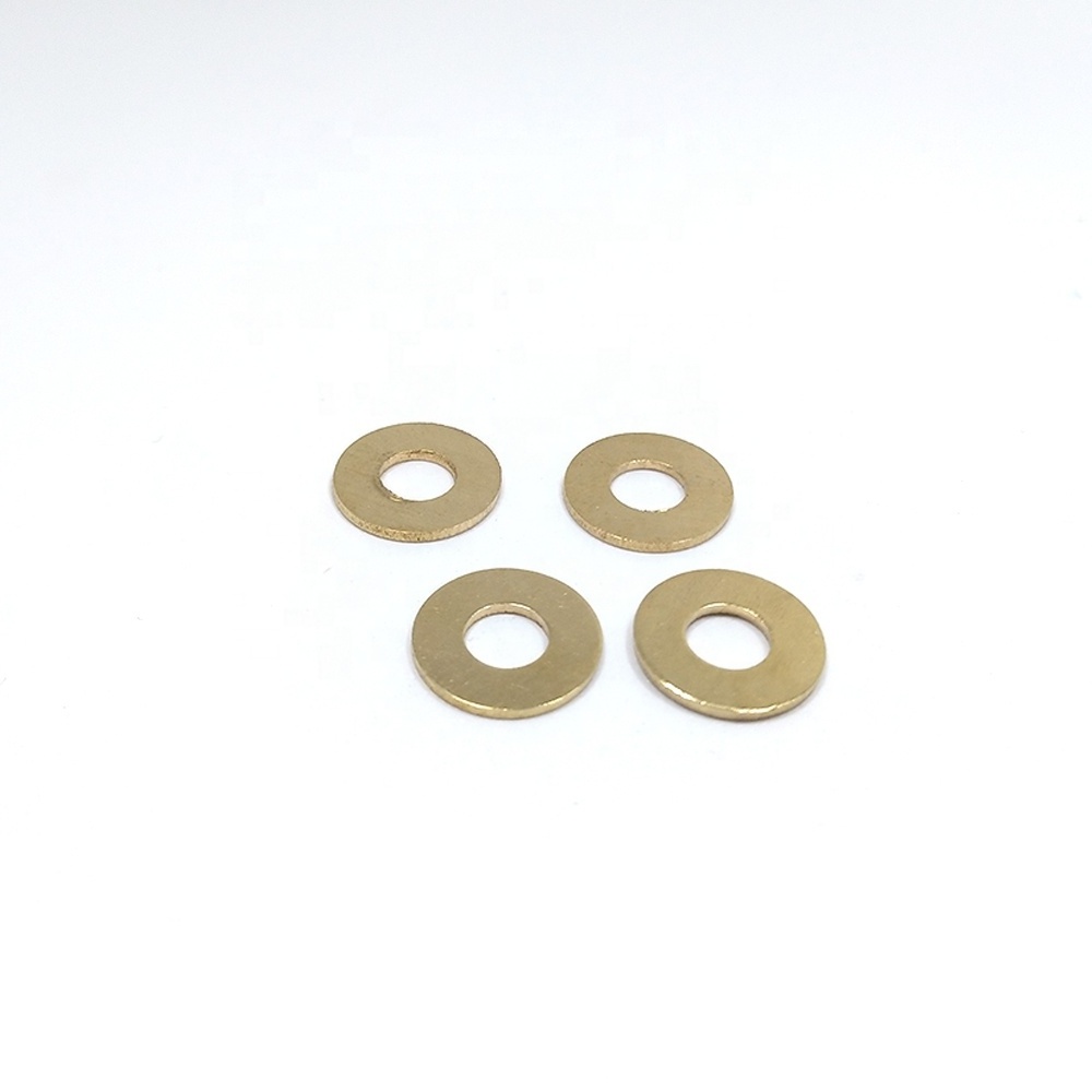 DIN125 DIN126 DIN433 Round Flat Washer M4 M6 M10 M14 Large Brass Color Washers Plain Flat Washers for heavy industry