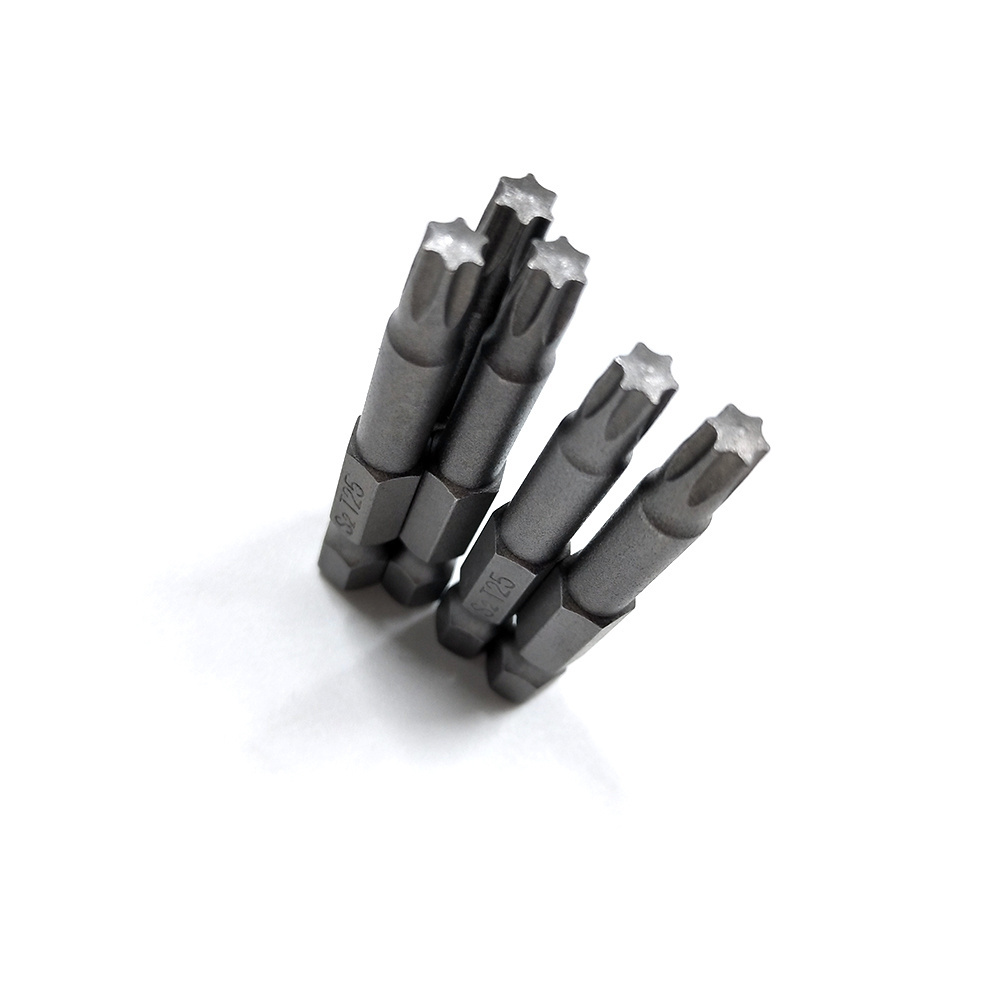 T8 T9 T10 T15 T20 T25 T27 T30 T40 Magnetic Torx Electric Screwdriver Bits S2 Steel  1/4 Inch Hex 65mm Length