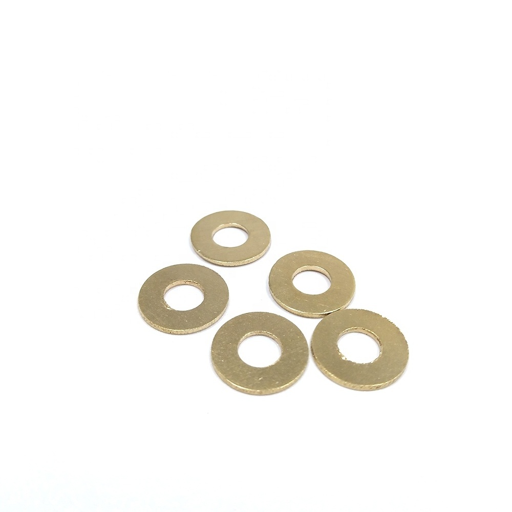 DIN125 DIN126 DIN433 Round Flat Washer M4 M6 M10 M14 Large Brass Color Washers Plain Flat Washers for heavy industry