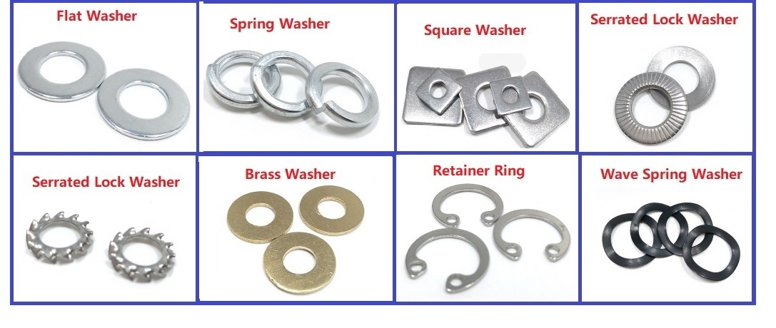 DIN125 DIN126 DIN433 Round Flat Washer M4 M6 M10 M14 Large Brass Color Washers Plain Flat Washers for heavy industry