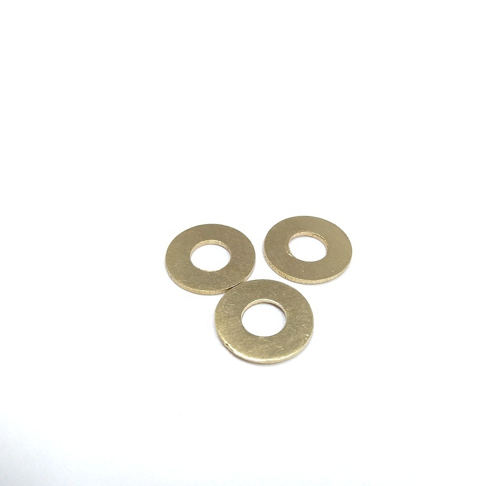 DIN125 DIN126 DIN433 Round Flat Washer M4 M6 M10 M14 Large Brass Color Washers Plain Flat Washers for heavy industry