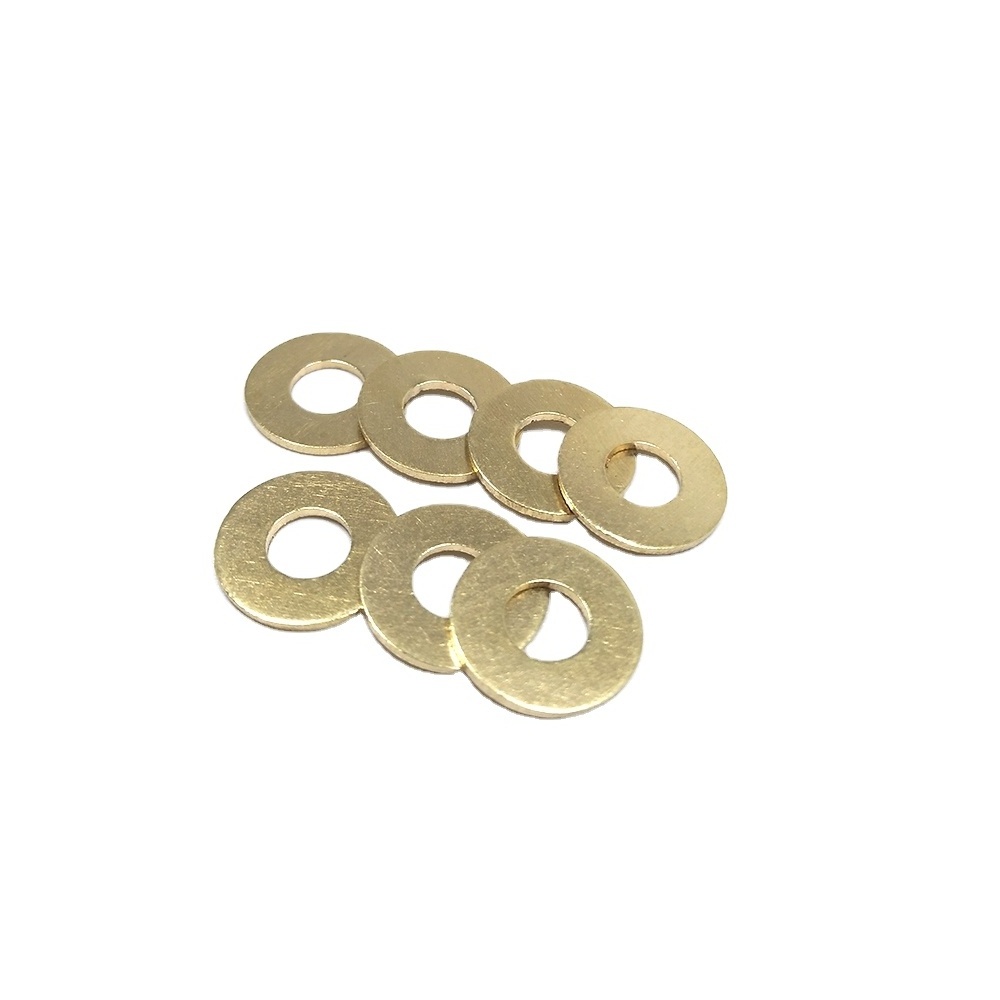 DIN125 DIN126 DIN433 Round Flat Washer M4 M6 M10 M14 Large Brass Color Washers Plain Flat Washers for heavy industry