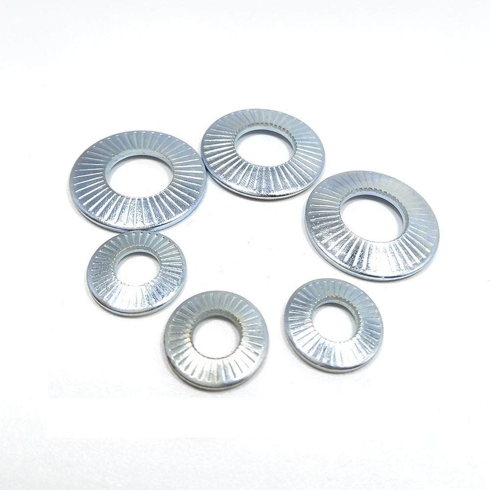 Steel Circlip Round Thin Spring Star Self Serrated Lock Washer Plain Metal Flat Washers