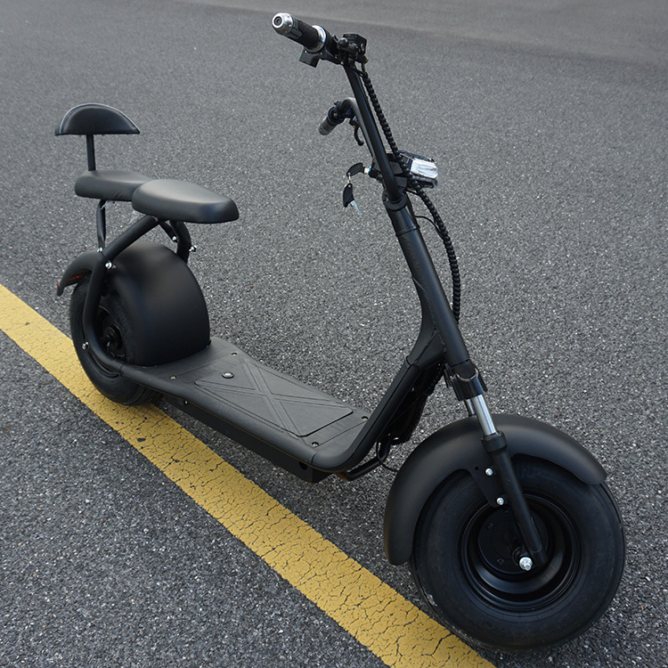 Emak/COC/EEC Powerful battery fat tire 2 wheel fast scooter electric citycoco standing scooter for adults