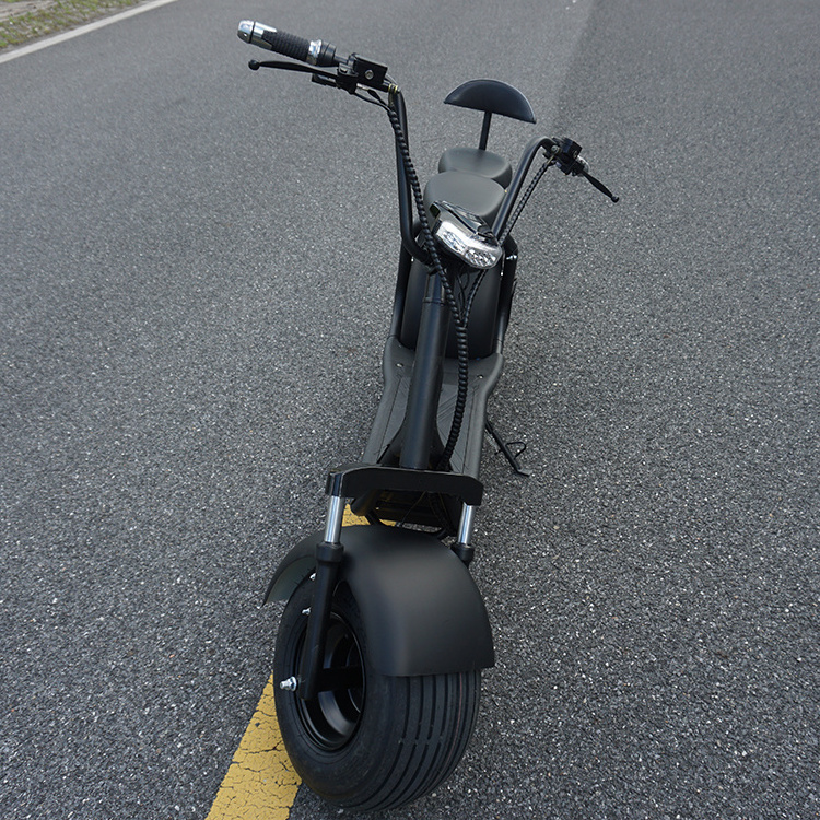 Emak/COC/EEC Powerful battery fat tire 2 wheel fast scooter electric citycoco standing scooter for adults