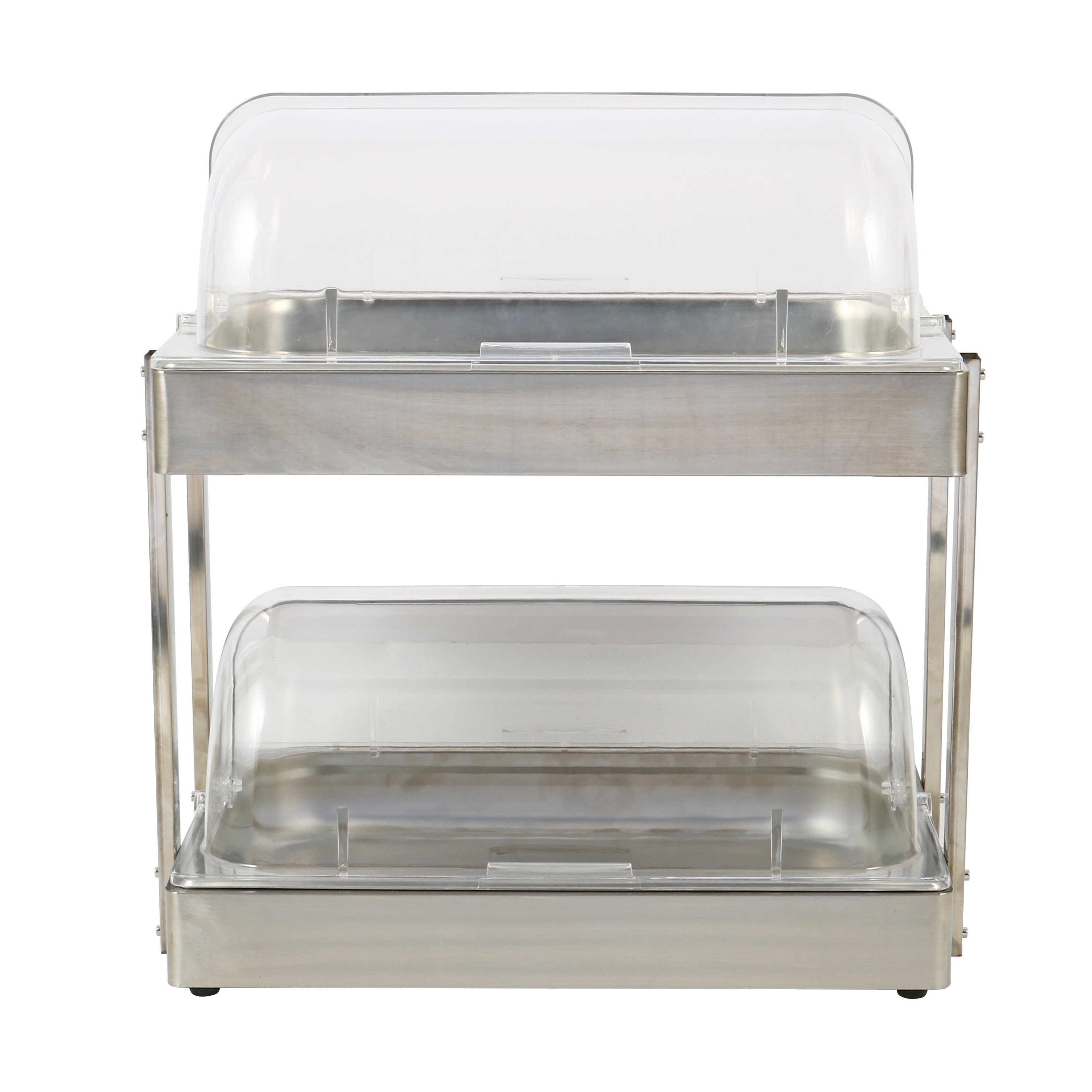 Commercial Curved Hot Buffet Food Display Warmer with PC Cover