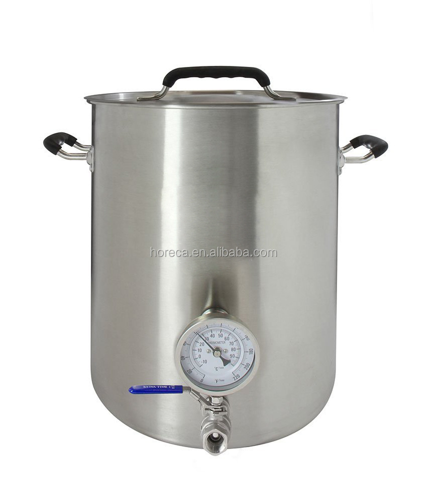 Stainless steel beer brew kettle