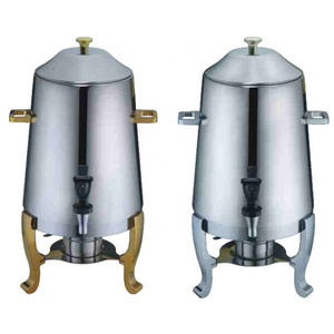 Coffee Urn Dispenser With Fuel Holder Stainless Steel Gold Banquets Coffee Urn Milk Dispenser Commercial Coffee & Tea Urns