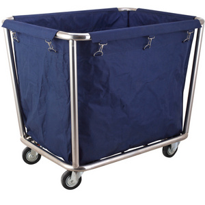 Stainless Steel Hotel Housekeeping Trolley Laundry Trolley Room Service Trolley