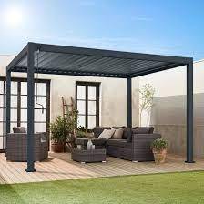 Hored New Design Aluminum Outdoor Pergola Fashion Gazebo Garden Bioclimatic Aluminium pavilion