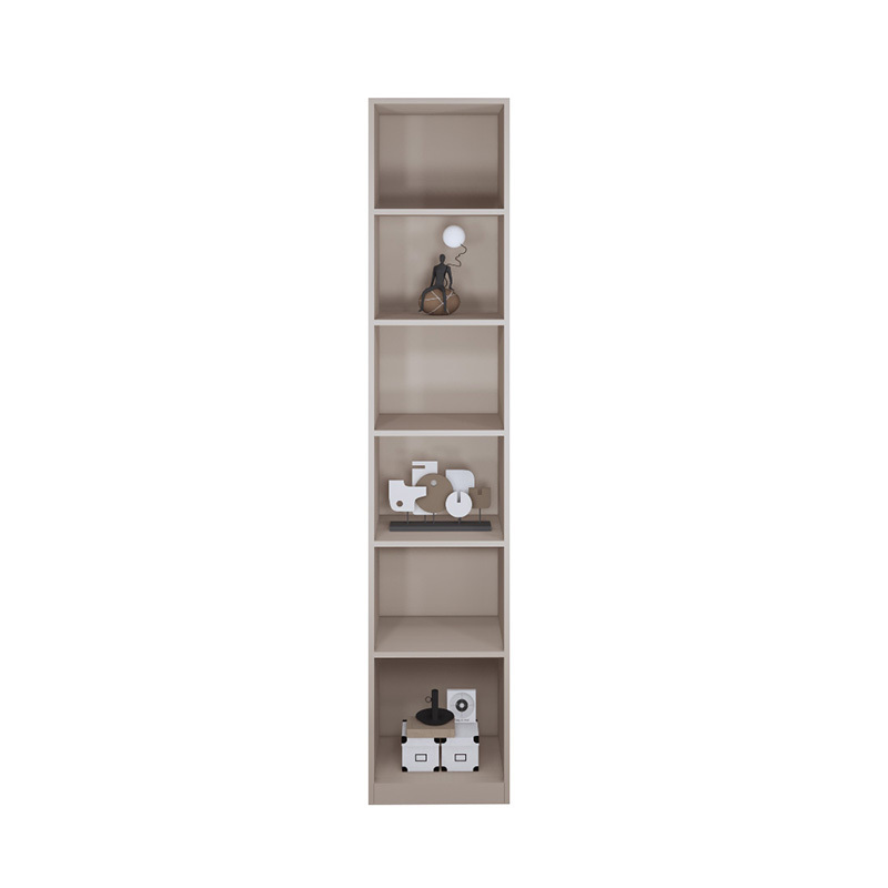 Elegant Home Furniture Aluminum Freestanding Tall Narrow Storage Cabinet for Bathroom Kitchen Living Room with 6 Tier Shelve