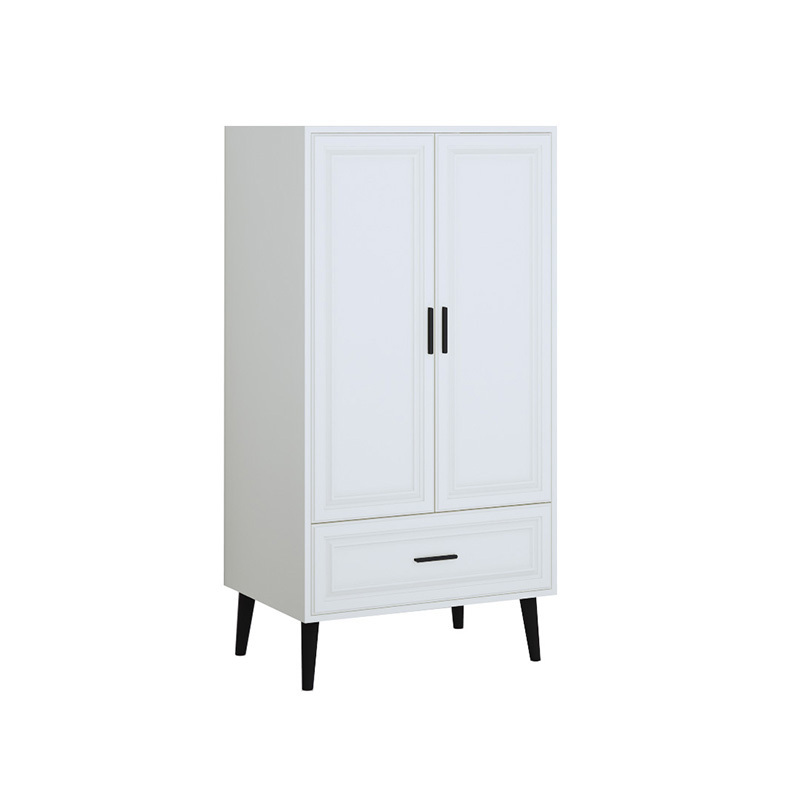 bedroom furniture simple designs aluminum frame wardrobe closet with 2-door & 1-drawer