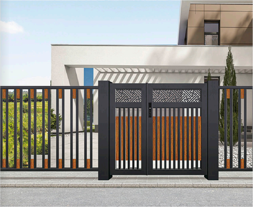 Hored Furniture Manufacturer All Aluminum garden door Antique Style Metal Entry Gate Custom Yard or Garden Security Gate