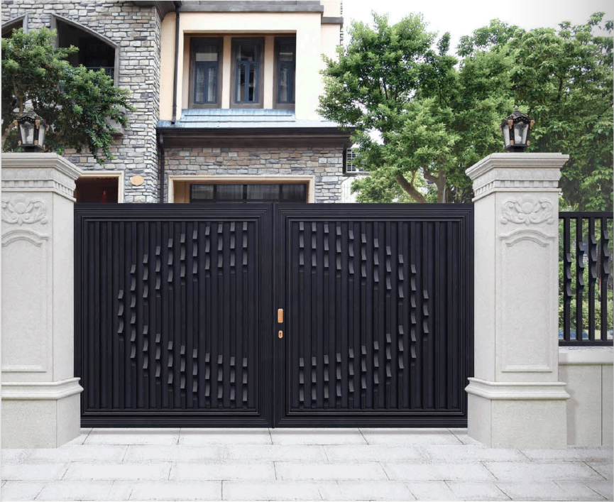 Hored Furniture Manufacturer All Aluminum garden door Antique Style Metal Entry Gate Custom Yard or Garden Security Gate