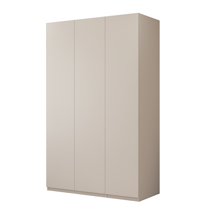 3-Door Aluminum Modern Solid Aluminum Wardrobe Clothing Armoire Closet with 2 Drawers