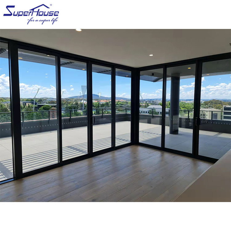 Superhouse as2047 aluminum hurricane slide impact resistant windows florida sliding glass door