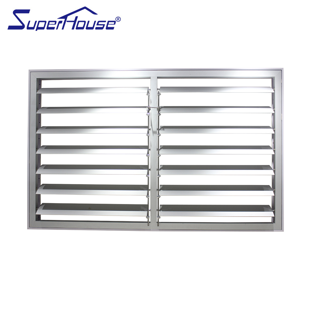 Exterior Decorative Louvers Window Roller Shutters Motorized Fire Shutter for Sales Aluminium Louvre Price Superhouse China