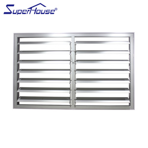 Exterior Decorative Louvers Window Roller Shutters Motorized Fire Shutter for Sales Aluminium Louvre Price Superhouse China