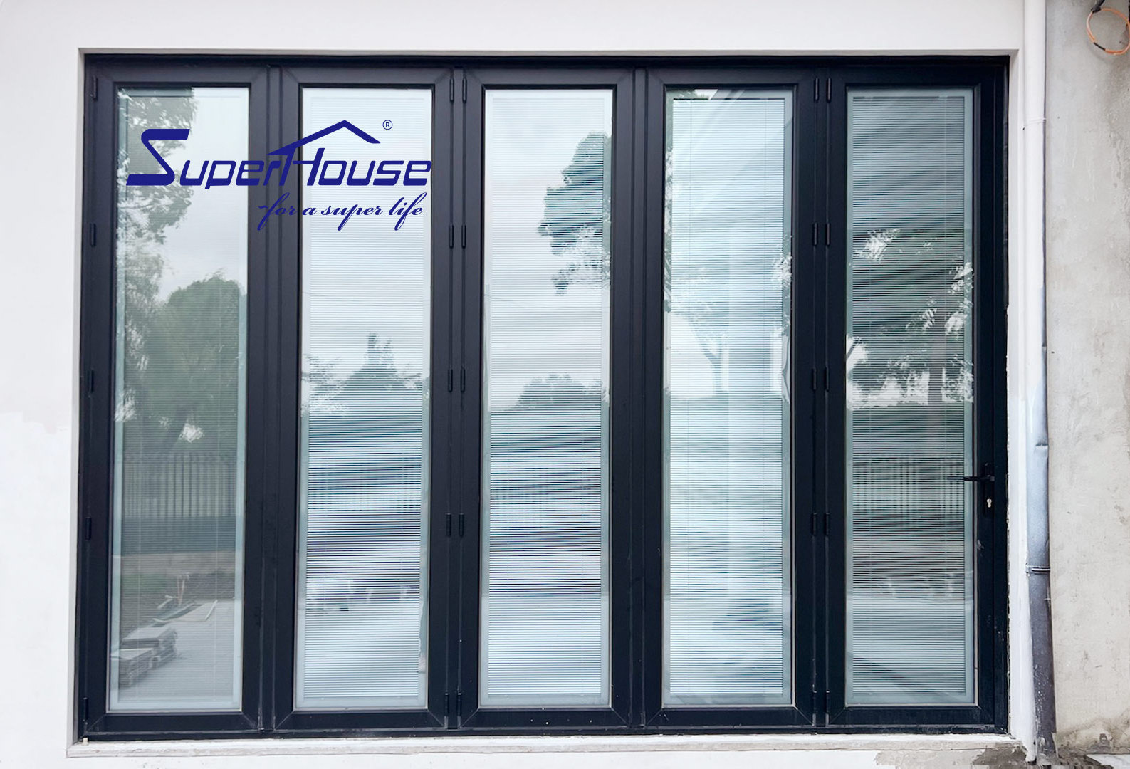 Superhouse 2023 morden bifolding door double triple glass good sound proof