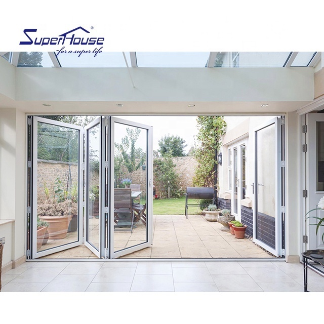 Superhouse 2023 morden bifolding door double triple glass good sound proof