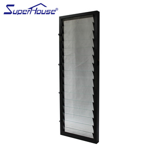 Glass Automatic smart Aluminium Louver outdoor shutters sunshade louver and waterproof blind