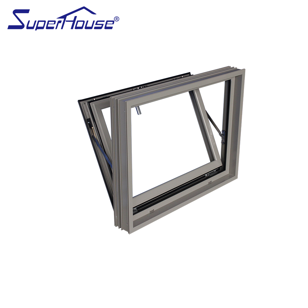 Superhouse small bathroom window Hurricane Windows Florida Miami-Dade Hurricane Approved NOA aluminum glass hopper window