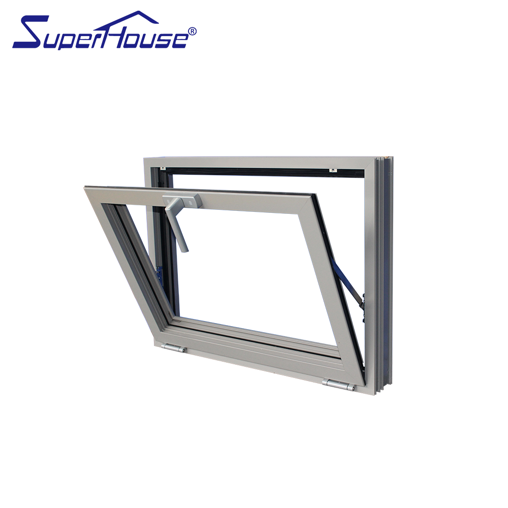 Superhouse small bathroom window Hurricane Windows Florida Miami-Dade Hurricane Approved NOA aluminum glass hopper window