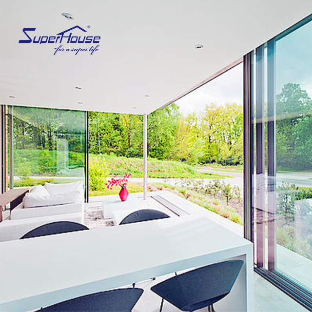 Superhouse NFRC Aluminium frame lift and sliding doors for modern sunroom