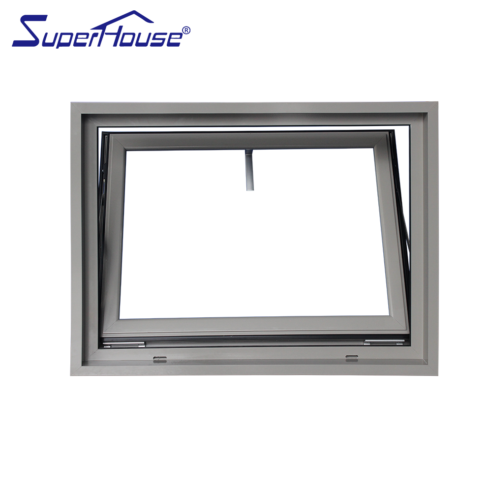 Superhouse small bathroom window Hurricane Windows Florida Miami-Dade Hurricane Approved NOA aluminum glass hopper window