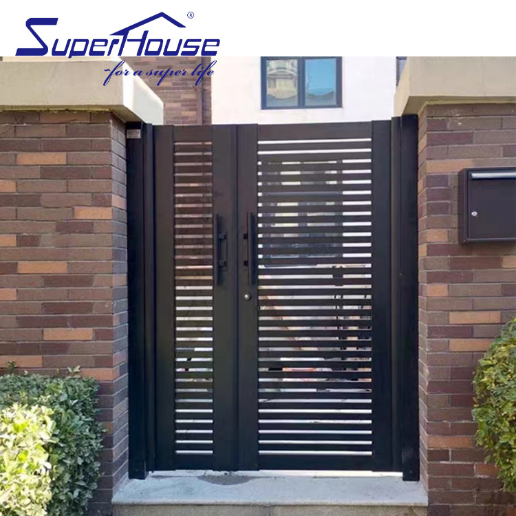 Entrance rail garden swing casement hinged louver aluminum french Door