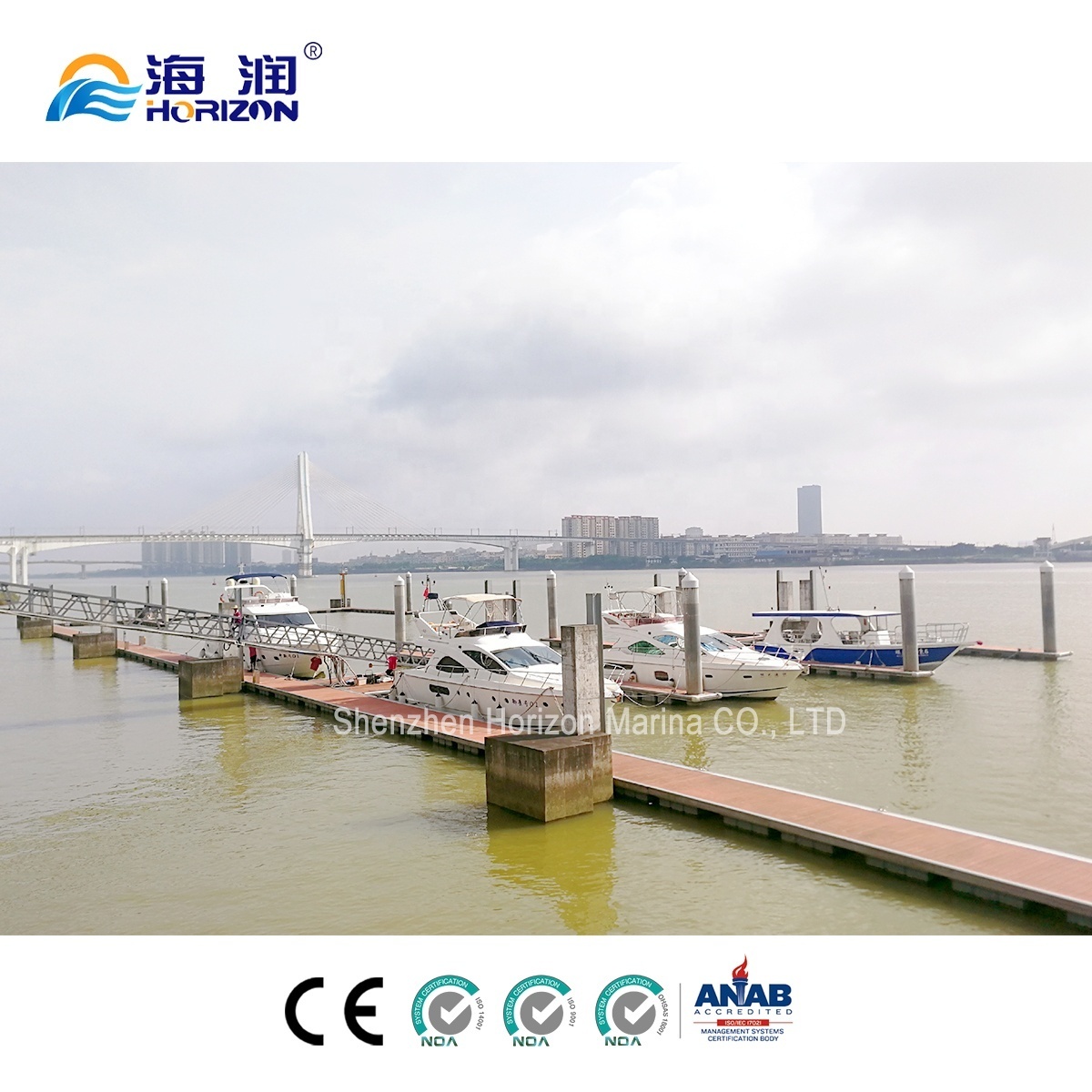 Other Ship Supplies With Gangways Aluminum Floating Dock Ship Floating Dock