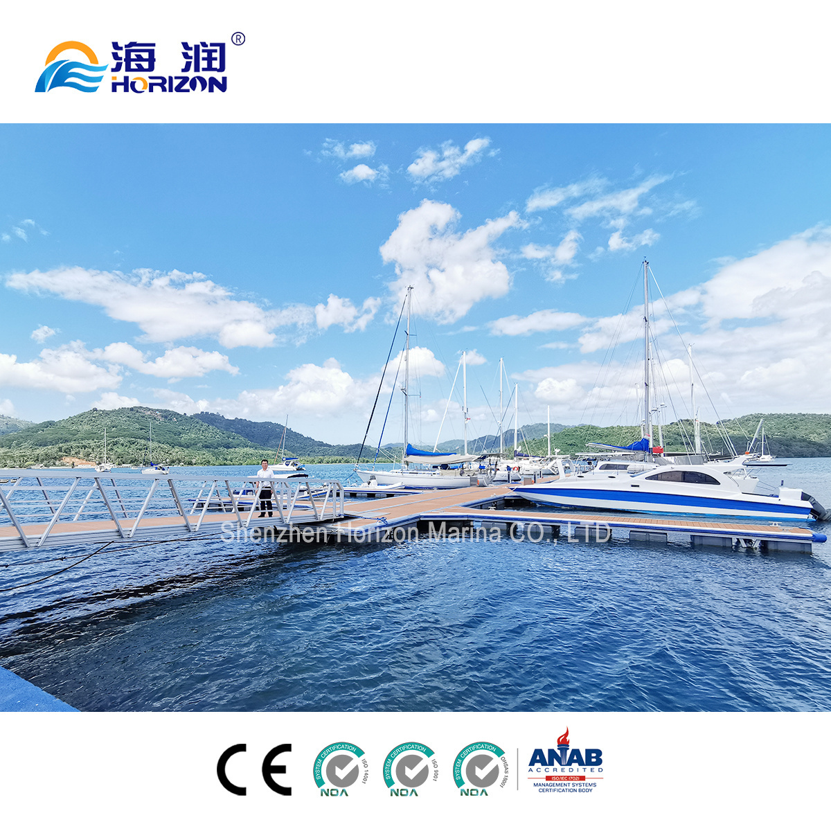 High Quality Durable Floating Pontoon for Sale   aluminum pontoon float