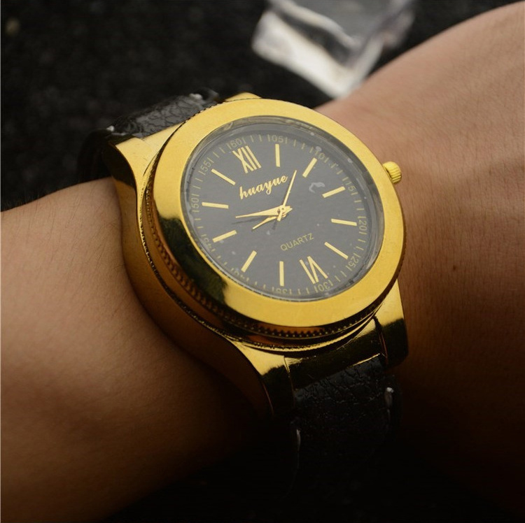 USB Charging rechargeable Windproof Wristwatches sports Cigarette cigar electric lighter Watches watch Lighter