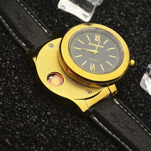 USB Charging rechargeable Windproof Wristwatches sports Cigarette cigar electric lighter Watches watch Lighter