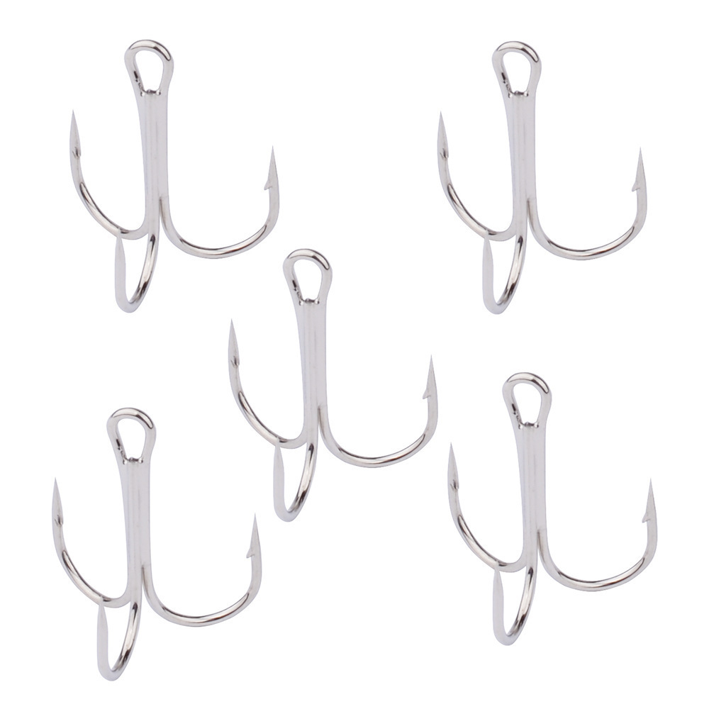 Horizon 50pcs/bag Carbon Steel Treble Hook Fishing Tackle Carp Fishing Anzuelos Pesca Hooks for Fishing