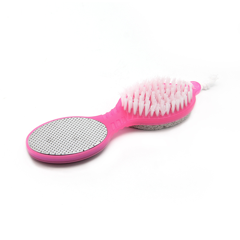 Hot sale Plastic Long Handle Cleaning Brush With Nail Clean Foot Brush pumice stone