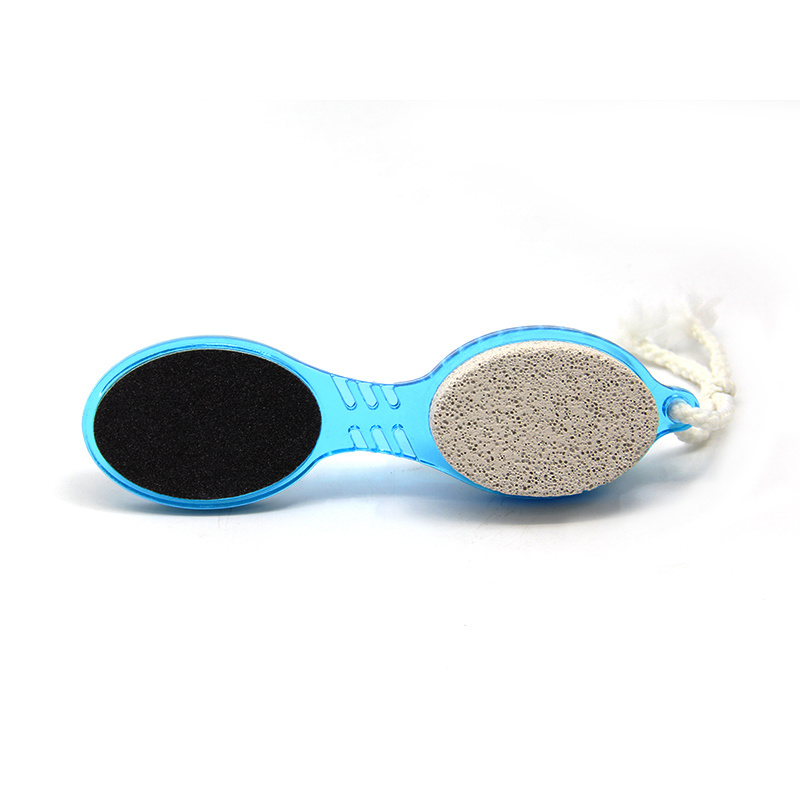 Best double 4 In 1 Plastic Pedicure Foot File Double Side Callus Remover Foot Brush with Pumice Stone