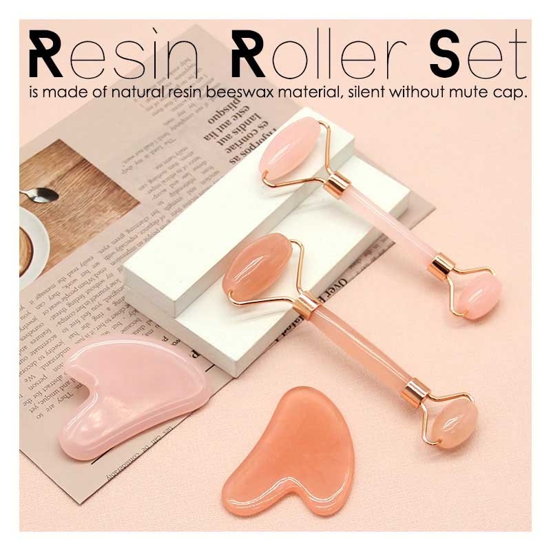 Wholesale Jade Face Roller High Quality Obsidian Face Roller Massage Tools Best Obsidian Jade Roller Gua Sha Set