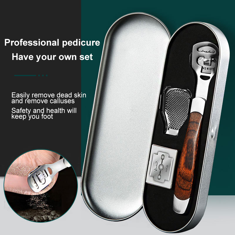 Feet Pedicure Razor Tool Stainless Steel Heel Hard Skin Callus Remover Foot Shaver Foot File