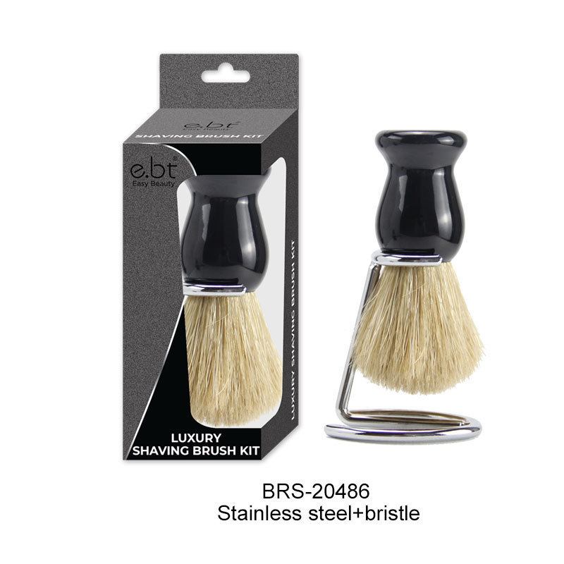 Classic Black Safety Shaving Razor Set with Black Badger Shaving Brush