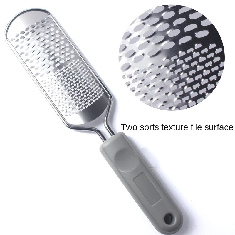 Stainless Foot File Calus Remover Plastic Handle professional Foot Care Dead Skin Remover