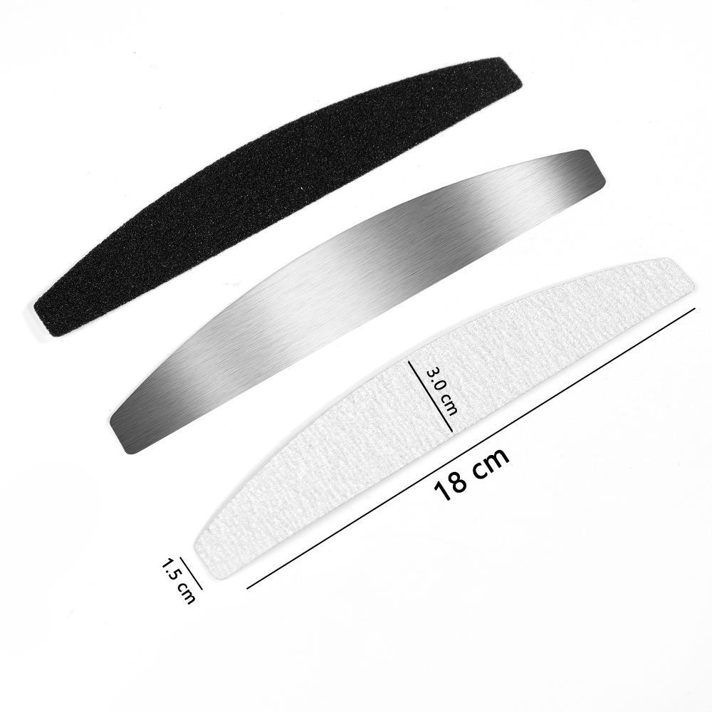 wholesale Metal Nail File with Disposable Removable Sandpaper Refills Nail File Double Side Stainless Steel metal nail file