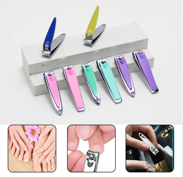 Wholesale new colorful luxury professional Carbon Steel nail cutter  finger nail clipper