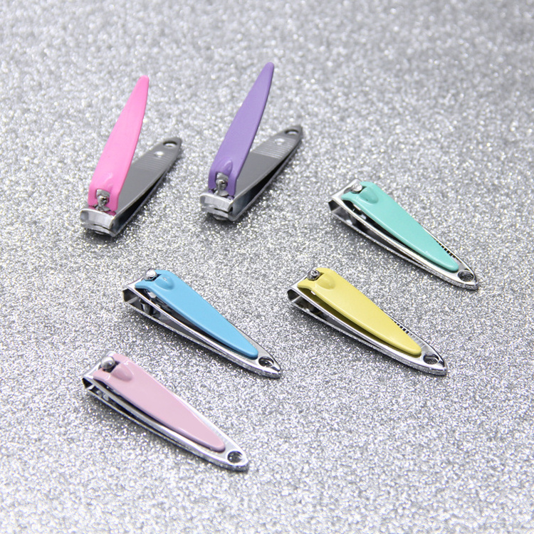 Wholesale new colorful luxury professional Carbon Steel nail cutter  finger nail clipper