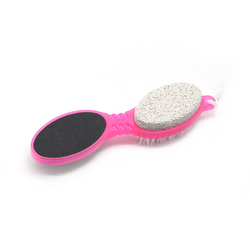 Hot sale Plastic Long Handle Cleaning Brush With Nail Clean Foot Brush pumice stone